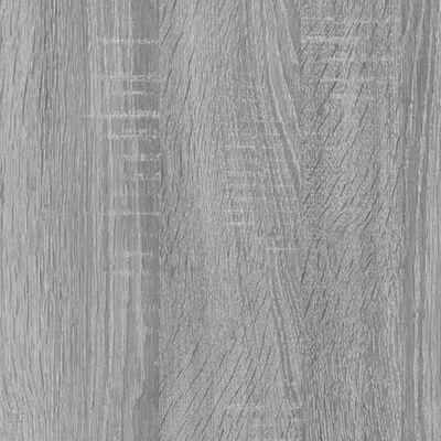 vidaXL bogreol m. 4 hylder 80x24x142 cm konstrueret træ grå sonoma