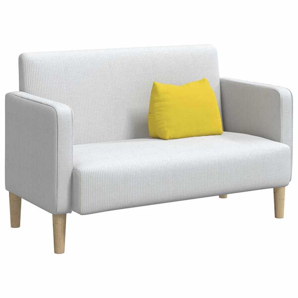 vidaXL Rygpude Lys Gul 45 x 20 x 35 cm Stof