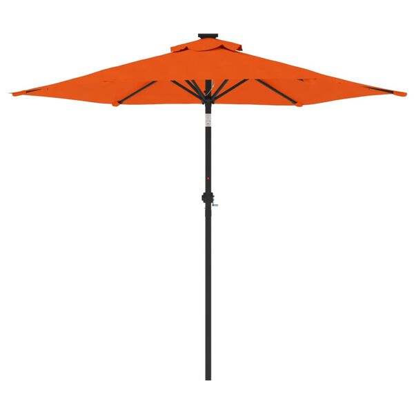 vidaXL parasol med st&aring;lstang 225x225x212 cm terracotta