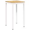 vidaXL Have Bar Bord Hvid 60 x 60,5 x 105 cm Massivt Akacietr&aelig;