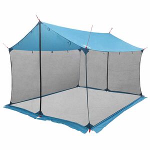 vidaXL Camping tarp med mesh v&aelig;gge 340 x 260 x 220 cm Bl&aring;