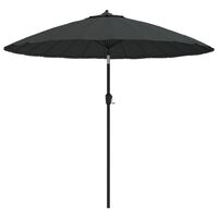 vidaXL parasol med aluminiumstang 270 cm antracitgrå