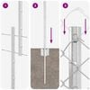 vidaXL Hegn med post S&oslash;lv 1,2 x 10 m St&aring;l