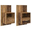 vidaXL Natskab 2 stk. Gammelt tr&aelig; 50 x 32,5 x 80 cm Konstrueret tr&aelig;