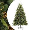 vidaXL kunstigt juletr&aelig; med grankogler 210 cm h&aelig;ngslet