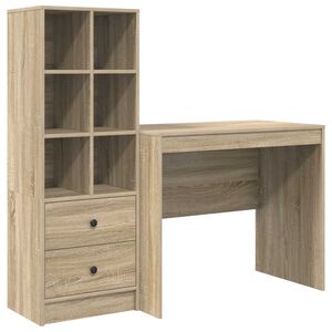 vidaXL Bord Sonoma eg 135,5 x 50 x 127 cm 2 stk.