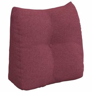 vidaXL Rygpude Vinr&oslash;d 45 x 24 x 50 cm Stof