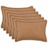 vidaXL Pudebetr&aelig;k 6 pcs HOUTEN Beige 50 x 70 cm Boucl&eacute;