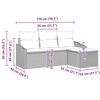 vidaXL Sofa Sæt med pude 4 pcs Lysegrå polyrattan