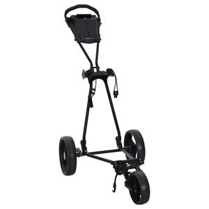 vidaXL Golf Trolley Sort Jern Sammenklappelig