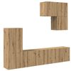 vidaXL TV V&aelig;g Enhed 5 pcs Artisan Egetr&aelig; Konstrueret tr&aelig;