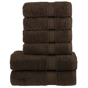 vidaXL h&aring;ndkl&aelig;der 6 stk. Premium SOLUND 600 g/m2 brun