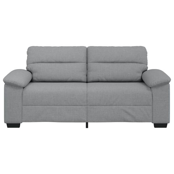 vidaXL 2-personers sofa 180x81x84 cm stof lysegr&aring;