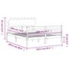 vidaXL sengeramme med sengegavl 160x200 cm massivt træ