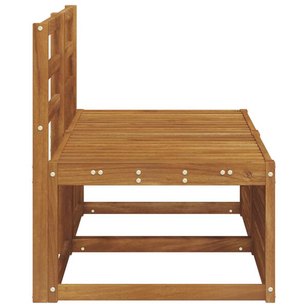 vidaXL 2 Stk Udend&oslash;rs Mellem Sofa Massivt Akacietr&aelig; Naturfarvet