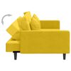 vidaXL 2-personers sovesofa med 2 puder fl&oslash;jl gul