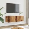 vidaXL væghængte tv-borde 2 stk. 80x30x30 cm gammelt træ-look
