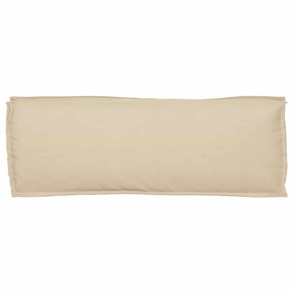 vidaXL Pude Beige 110 x 40 x 8 cm Oxford stof