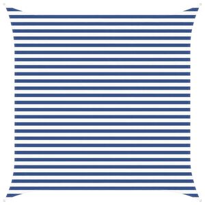 vidaXL Solskygge sejl Bl&aring; og Hvid 3,6 x 3,6 m 100% polyester Oxford