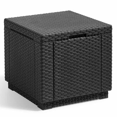 Keter opbevaringspuf Cube grafitgrå 213786