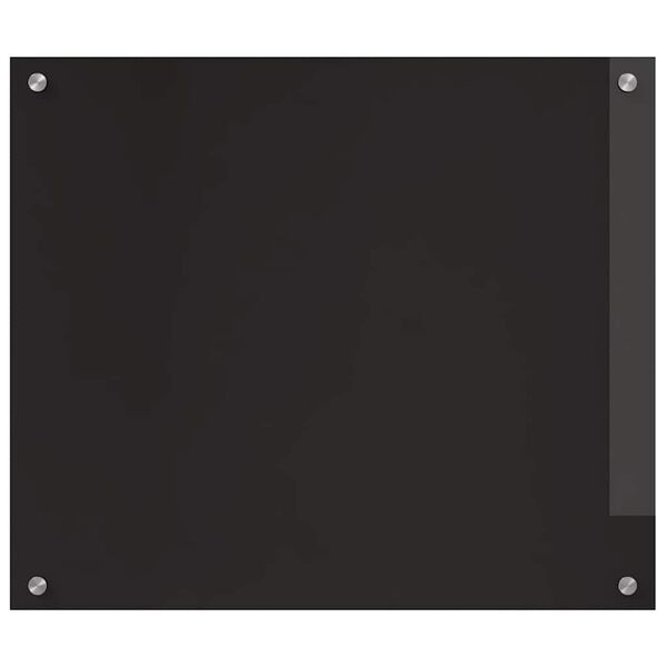 vidaXL Køkken bagvæg Sort 70 x 60 cm hærdet glas