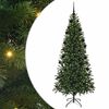 vidaXL Kunstigt juletr&aelig; med 300 LED'er Gr&oslash;n 210 cm PE og PVC