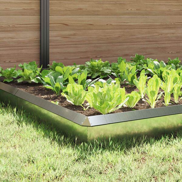 vidaXL Sneglehegn 12 pcs S&oslash;lv Galvaniseret st&aring;l