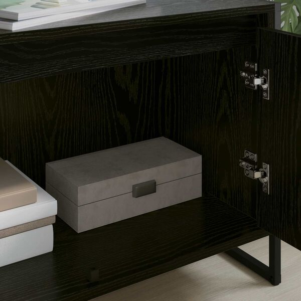 vidaXL TV-skab Sort eg 140 x 36 x 49.5 cm Konstrueret tr&aelig;