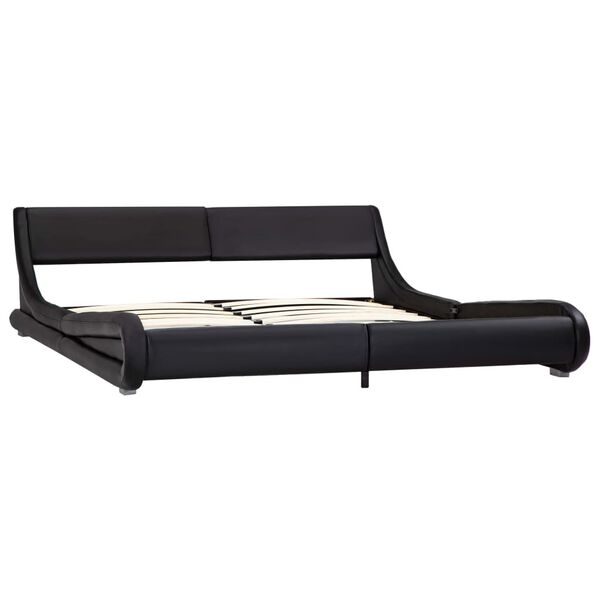 vidaXL sengestel 180 x 200 cm kunstl&aelig;der sort