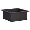 vidaXL B&aring;lplade ring Sort 90 x 90 x 25 cm St&aring;l