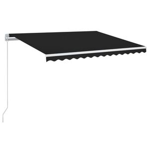 vidaXL markise m. LED-lys 350x250 cm manuel betjening antracitgr&aring;