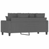 vidaXL 2-personers sofa 140 cm stof m&oslash;rkegr&aring;
