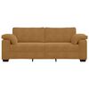 vidaXL 3-personers sofa 220x77x82 cm fl&oslash;jl brun