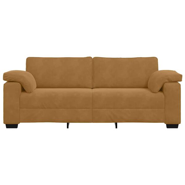 vidaXL 3-personers sofa 220x77x82 cm fl&oslash;jl brun