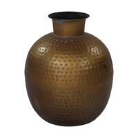 HSM Collection vase Padua 30x35 cm str. S guldfarvet og grå
