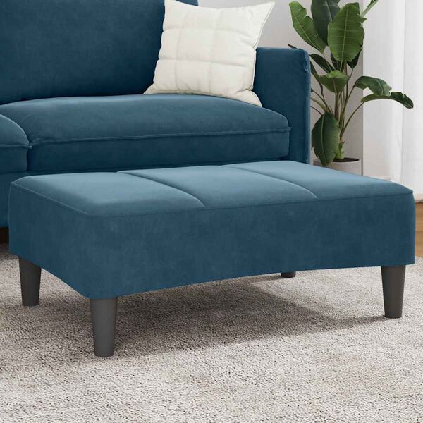 vidaXL fodskammel 77x55x31 cm velour bl&aring;