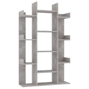 vidaXL bogreol 86x25,5x140 cm konstrueret tr&aelig; betongr&aring;