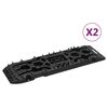 vidaXL frik&oslash;rselsplader 2 stk. 107x31x7 cm nylon sort