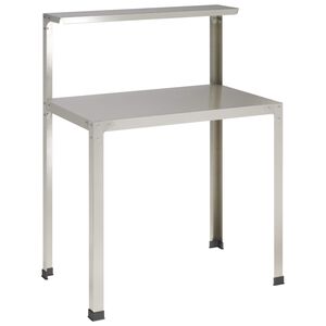 vidaXL Plantebord 100 x 50 x 104 cm Rustfrit st&aring;l S&oslash;lv