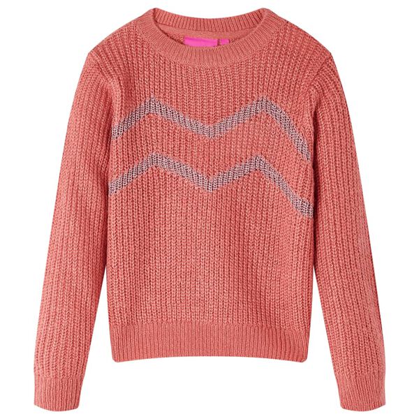 Sweater til b&oslash;rn str. 128 strikket pink