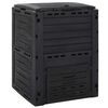 vidaXL kompostbeholder 280 l polypropylen sort