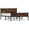 vidaXL sengeramme uden madras 140x190 cm metal r&oslash;get egetr&aelig;sfarve