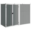 vidaXL redskabsskur til haven 225x89x161 cm galvaniseret st&aring;l gr&aring;