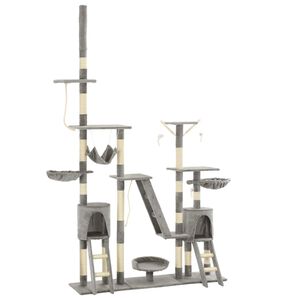 vidaXL kradsetr&aelig; til katte med sisal-kradsstolper 230-250 cm gr&aring;