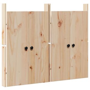 vidaXL K&oslash;kkend&oslash;r MEPPEL 2 stk. Creme 50 x 9 x 82 cm Massivt fyrretr&aelig;