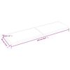 vidaXL bordplade til badev&aelig;relse 220x60x(2-4) cm massivt tr&aelig; m&oslash;rkebrun