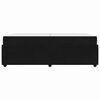 vidaXL Sengestel med madras Sort 200 x 200 cm Stof
