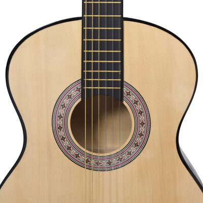 vidaXL klassisk guitar for begyndere 4/4 39" lindetræ