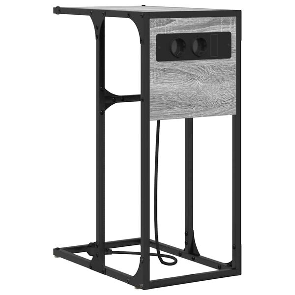 vidaXL Natskab Gr&aring; Sonoma 41,5 x 26 x 60,5 cm Konstrueret tr&aelig;