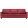 vidaXL 3-personers sofa 180 cm kunstl&aelig;der vinr&oslash;d